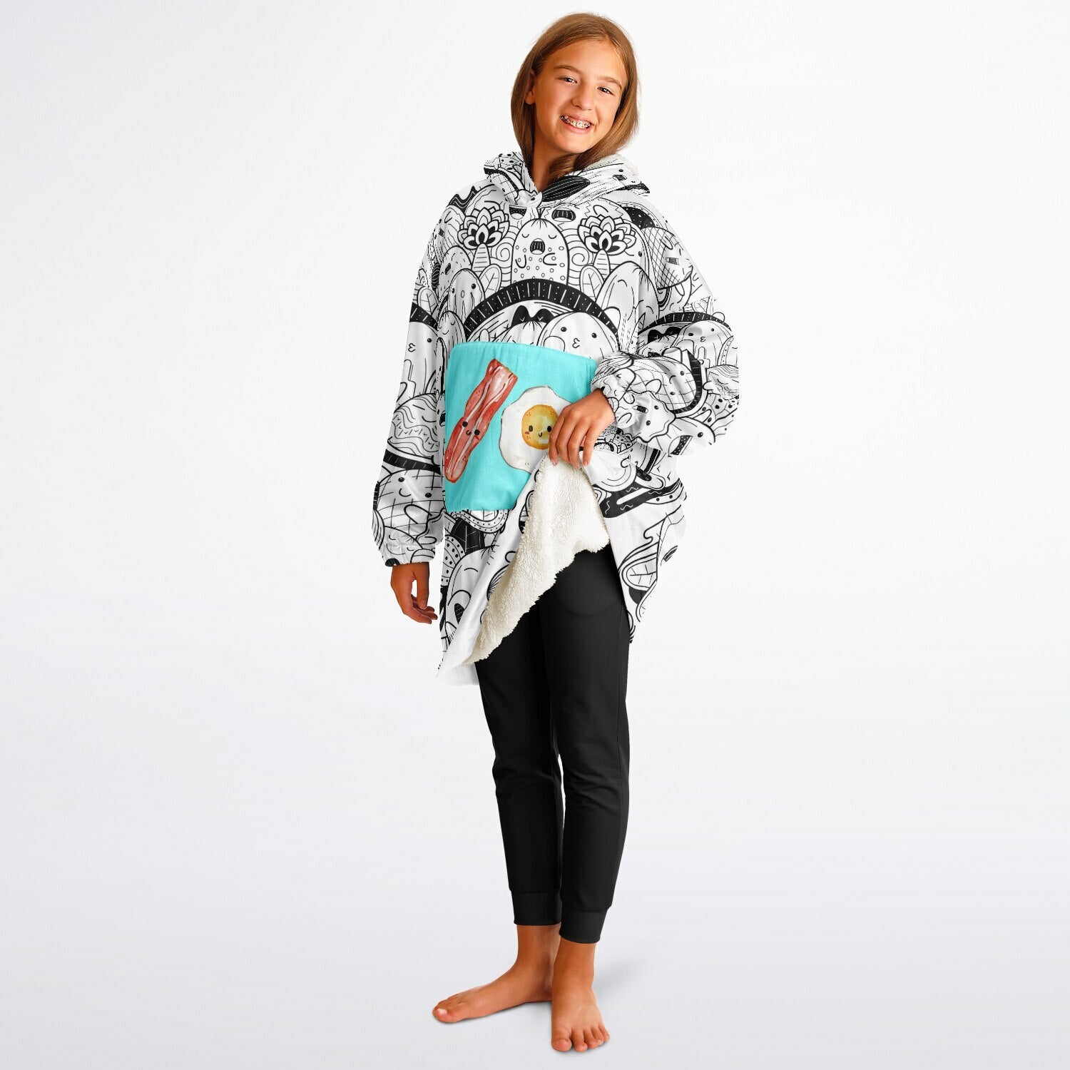 Youth Snug Hoodie - EGGS AND BACON