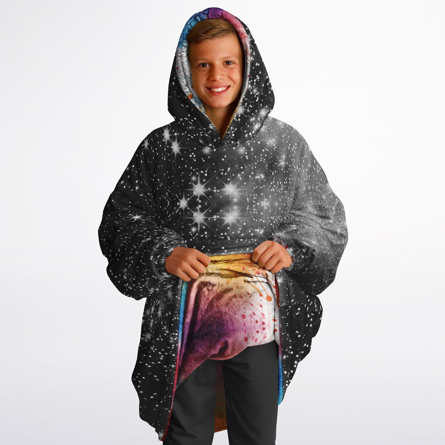 Youth Reversible Snug Hoodie - GO BATTY