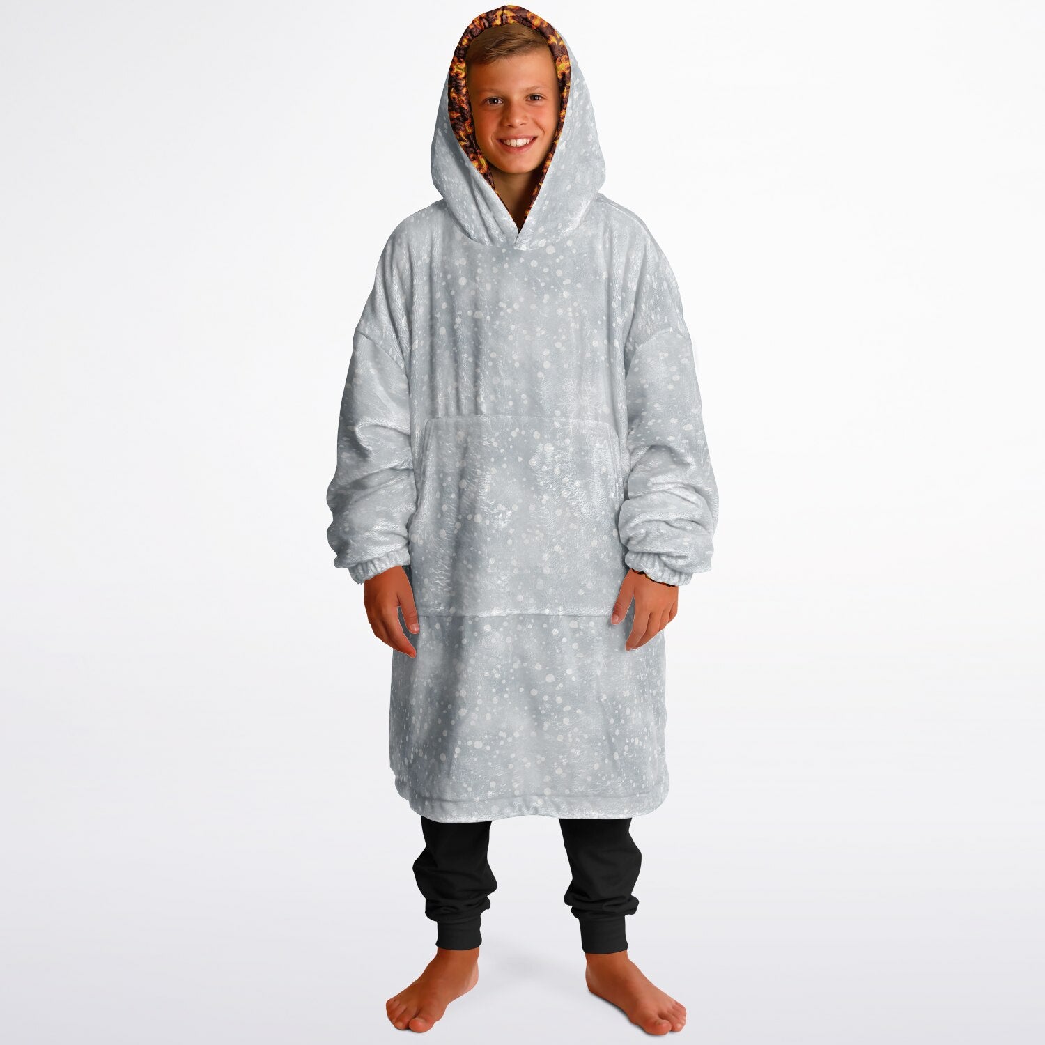 Youth Reversible Snug Hoodie - LET IT SNOW