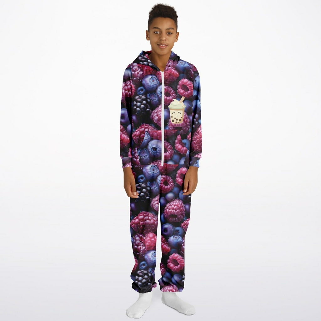 Athletic Youth Jumpsuit - BERRY SWEET