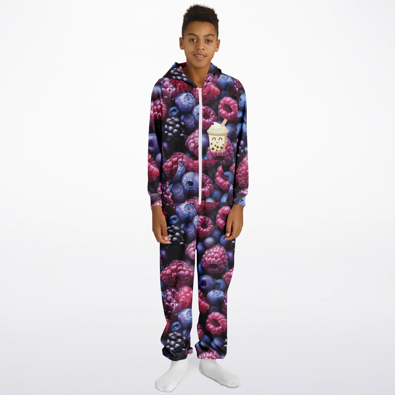 Athletic Youth Jumpsuit - BERRY SWEET