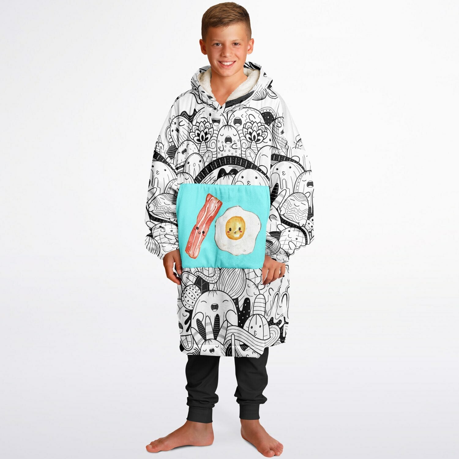 Youth Snug Hoodie - EGGS AND BACON