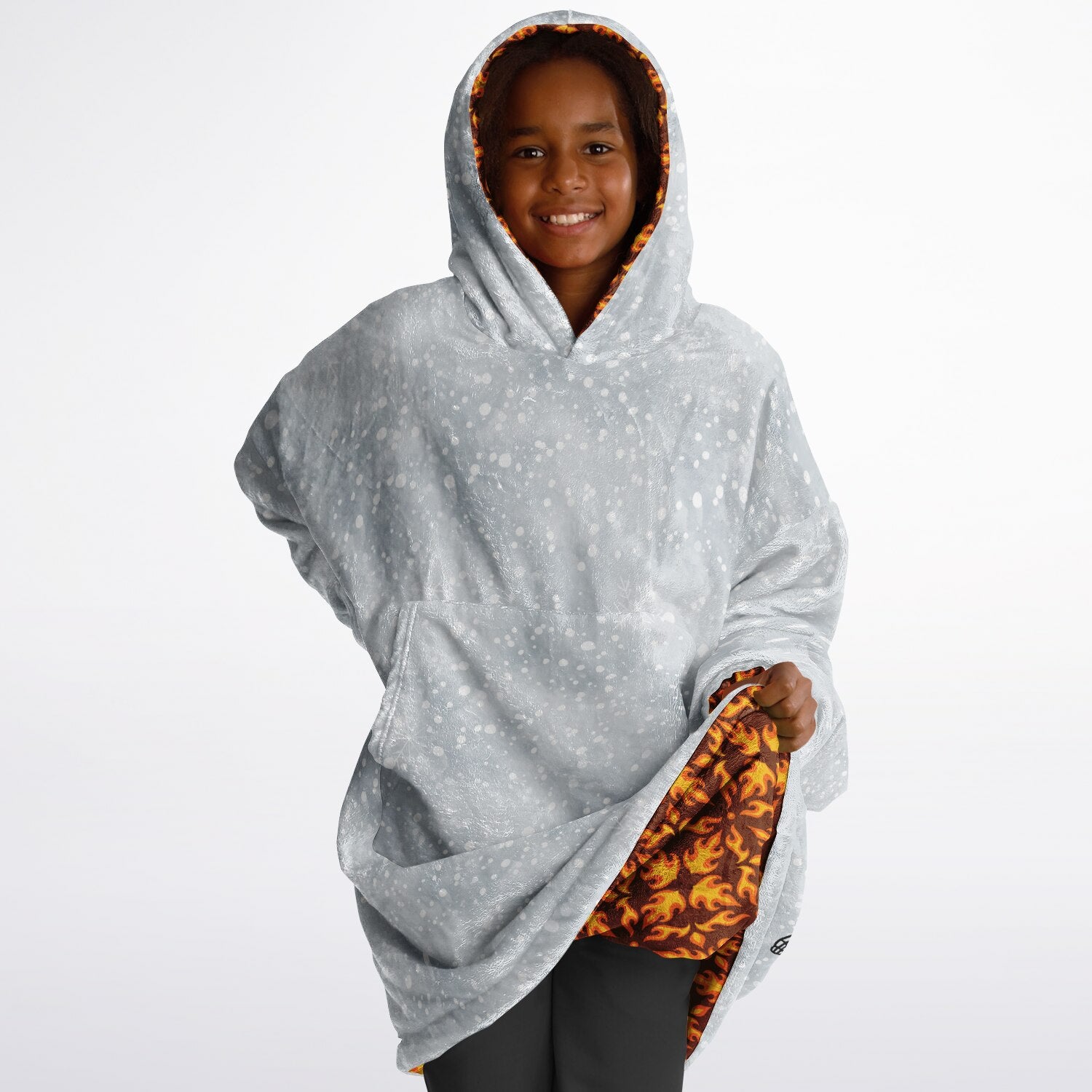 Youth Reversible Snug Hoodie - LET IT SNOW